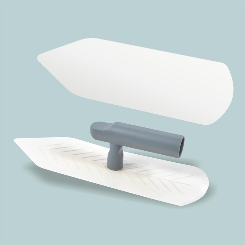 Hanroy Plastic Trowel with Gray Comfortable Grip Handle, Includes 3.8" x 10.4'' Finishing Trowels, Lightweight Mounting, Tipped End, Suitable for Scrape,Plastering and Paint Walls(D1156) - Image 4